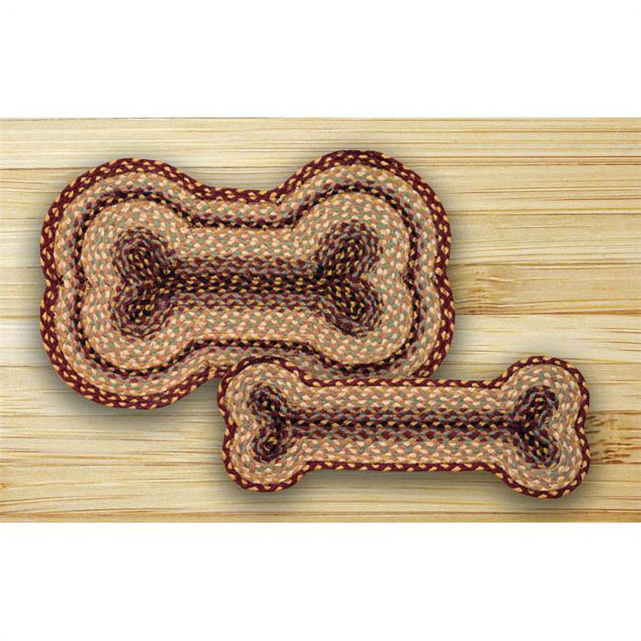 Earth Rugs 63-LG357DB Burgundy-Gray-Creme Dog Bone - Walmart.com