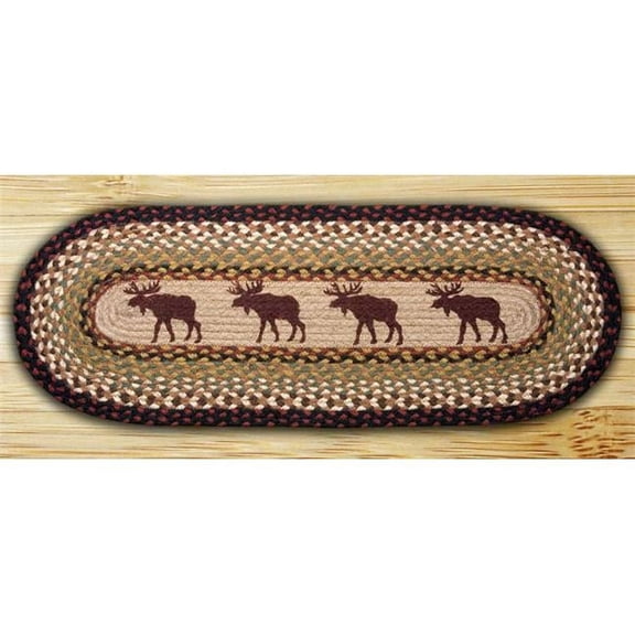 Earth Rugs 64-019M Moose Oval Runner