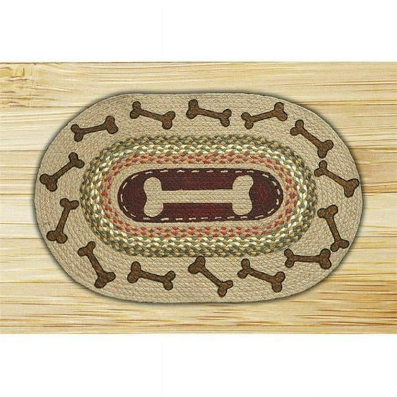 Earth Rugs 65-024DB Dog Bones Oval Patch