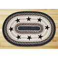 thumbnail image 1 of Earth Rugs 65-313BS Black Stars Oval Patch, 1 of 1