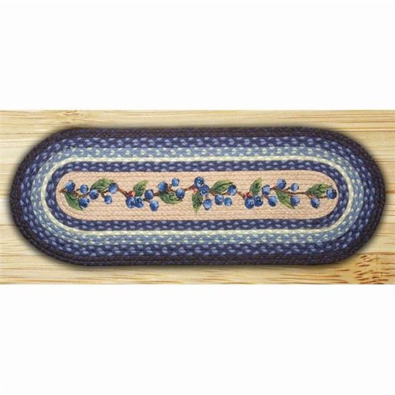 Earth Rugs 68-312BV Blueberry Vine Oval Runner