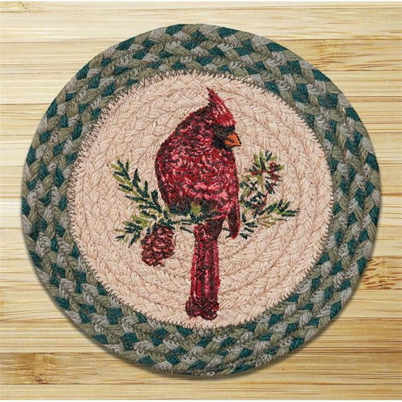 Earth Rugs 80-365C Cardinal Printed Round Swatch