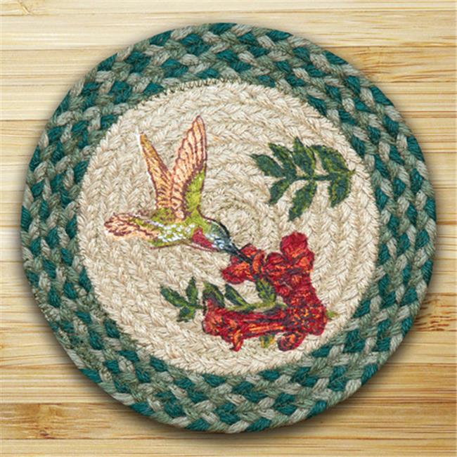 Round Hummingbird Rug Earth Rugs 80-365HB Round Miniature Swatch- Hummingbird- printed ...