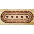 thumbnail image 1 of Earth Rugs 88-26-357BS Burgundy Stars Oval Patch, 1 of 1