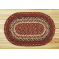 thumbnail image 1 of Earth Rugs C-12 Burgundy Oval Braided Rug 6 Feet x 9 Feet, 1 of 2