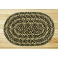 thumbnail image 1 of Earth Rugs C-123 Ebony / Ivory / Chocolate Oval Braided Rug 2 Feet x 8 Feet, 1 of 1