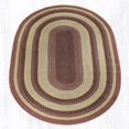 thumbnail image 1 of Earth Rugs C-357 Burgundy / Gray / Cream Round Braided Rug 5.75 x 5.75 Feet, 1 of 1