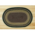 thumbnail image 1 of Earth Rugs C-99 Brown / Black / Charcoal Oval Braided Rug 8 Feet x 11 Feet, 1 of 5