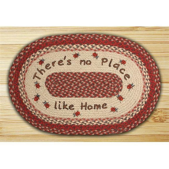 Earth Rugs OP-12 No Place Like Home Oval Patch 20" x 30"