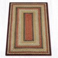 thumbnail image 1 of Earth Rugs RC-319 Burgundy / Mustard / Ivory Rectangle Braided Rug 3 x 5 Feet, 1 of 2
