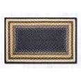 thumbnail image 1 of Earth Rugs RC-79 Lt. Blue / Dk. Blue / Mustard Oblong Braided Rug 20" x 30", 1 of 2