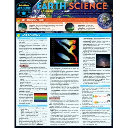 Earth Science: A Quickstudy Laminated Reference Guide (Other)
