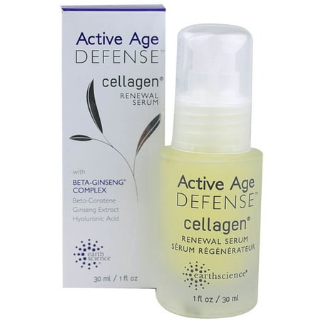 Earth Science Beta-Ginseng Cellagen Renewal Serum, 1-Ounce Glass Bottle