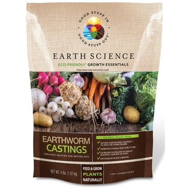 Earth Science Growth Essentials Organic Earthworm Castings 4 lb