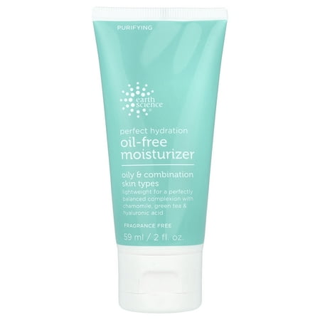 Earth Science Perfect Hydration, Oil-Free Moisturizer, Fragrance Free, 2 fl oz (59 ml)