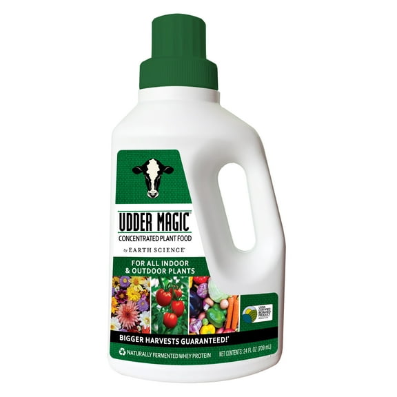 Earth Science Udder Magic Concentrated All Purpose Liquid Plant Food, 24 oz