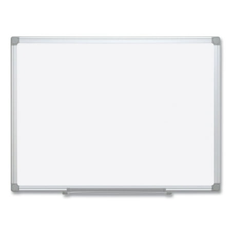 MasterVision Earth Silver Easy Clean Dry Erase Boards 48 x 96 White Aluminum Frame MA2100790