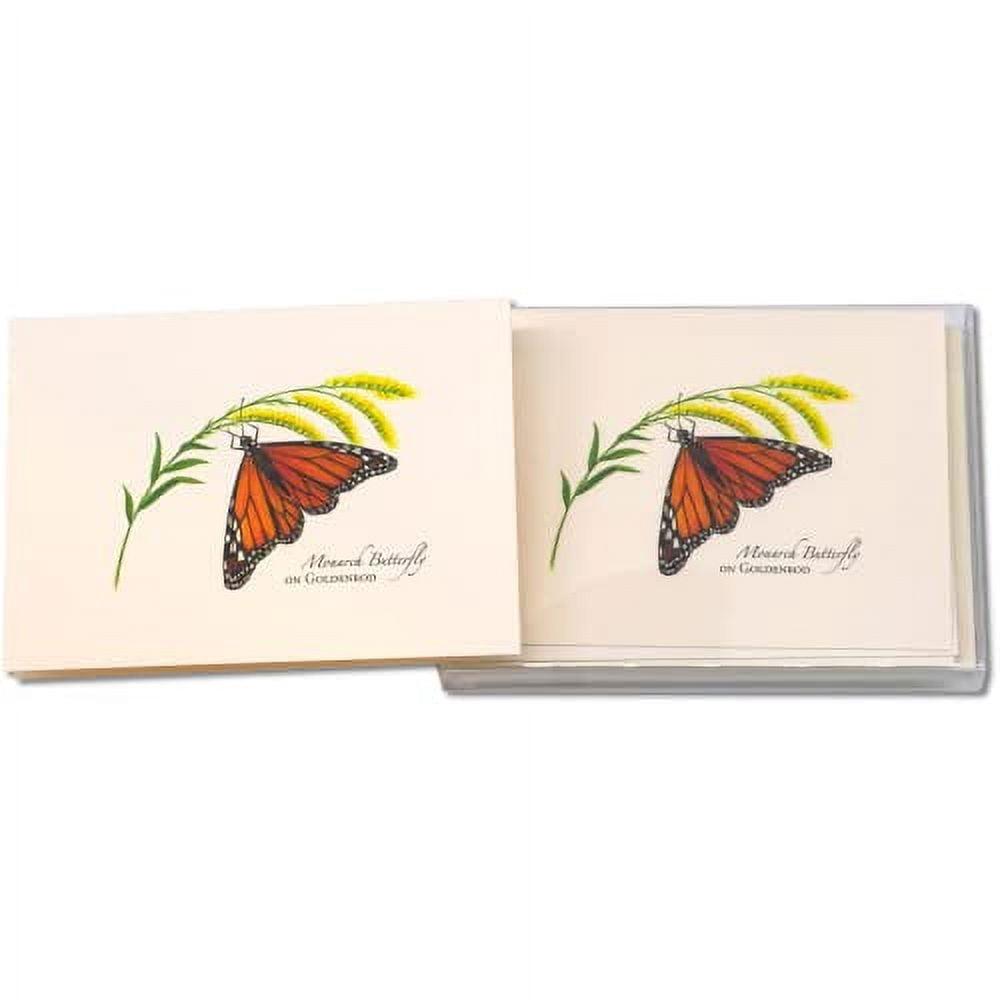 Earth Sky + Water - Monarch Butterfly on Goldenrod - 8 Blank Cards with ...