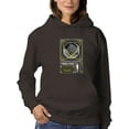 thumbnail image 1 of Earth Sphere Techno Style Hoodie Women -Image by Shutterstock, Female 5X-Large, 1 of 4