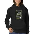 thumbnail image 1 of Earth Sphere Techno Style Hoodie Women -Image by Shutterstock, Female XX-Large, 1 of 4
