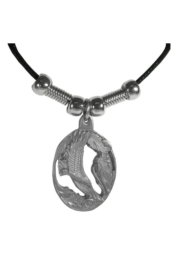 Earth Spirit Necklace - Flying Eagle in Oval