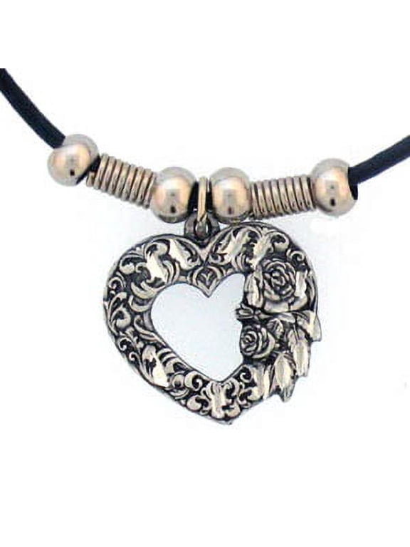 Earth Spirit Necklace - Scroll Heart