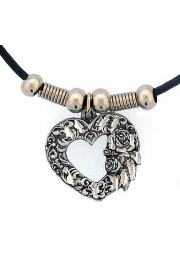 Earth Spirit Necklace - Scroll Heart