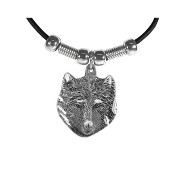 Earth Spirit Necklace - Wolf Head