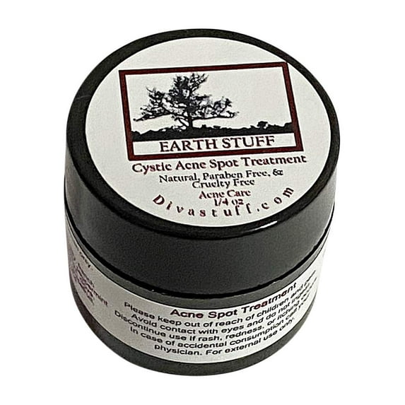 Earth Stuff Cystic, Hormonal, Severe Acne Spot Treatment, Original Natural Acne Treatment Product, Quickly Diminishes Blemishes