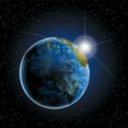 thumbnail image 1 of Earth And Sun Canvas Art Outer Space Universe Astronomy Picture Wall Art Galaxy Earth Moon Framed Painting Wall Decor For Home Office Bedroom Reeady to Hang, 1 of 6