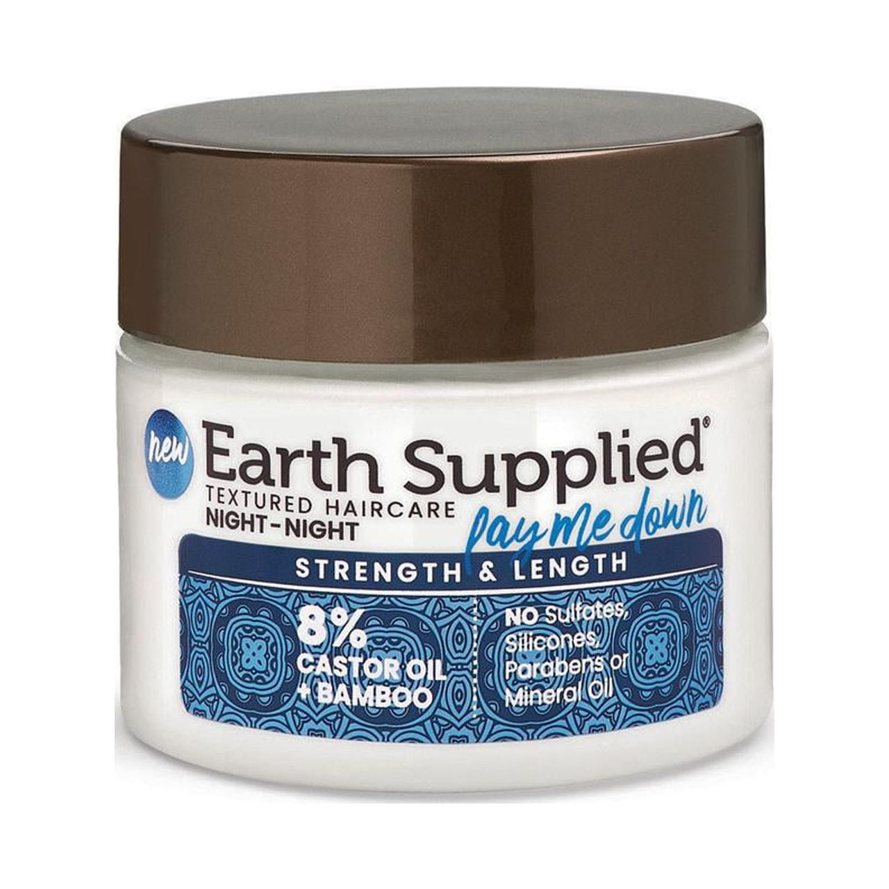 Earth Supplied Strength & Length Night-Night Lay Me Down 8% Castor Oil, 6 FL OZ