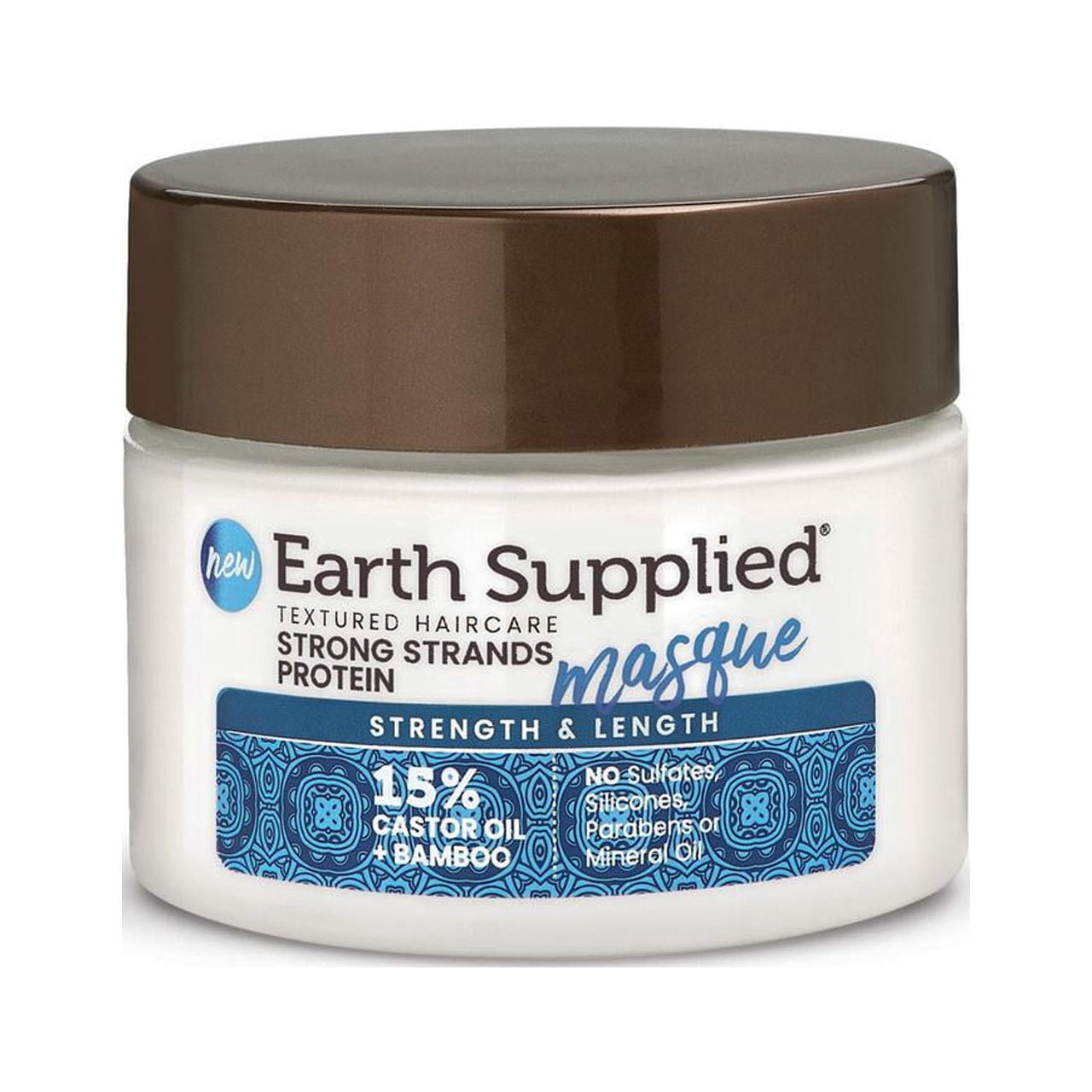 Earth Supplied Strength & Length Strong Strands Protein Masque 15% Castor Oil, 12 FL OZ