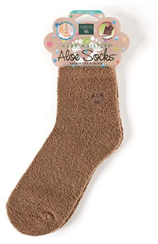 Earth Therapeutics Aloe Socks Single Pack 1 Pair (Brown)