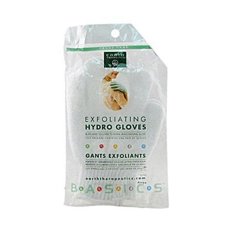 Earth Therapeutics Exfoliating Hydro Gloves White 1 Pair