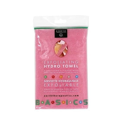 Earth Therapeutics Exfoliating Hydro Towel Pink (1x1 Ct)