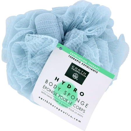 Earth Therapeutics Hydro Body Sponge With Hand Strap Blue - 1 Ea