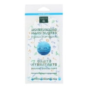 Earth Therapeutics Moisturizing Foot Sock - White with Footprints - 1 Pair