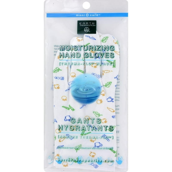 Earth Therapeutics Moisturizing Hand Gloves with Garden Prints, 1 Pair