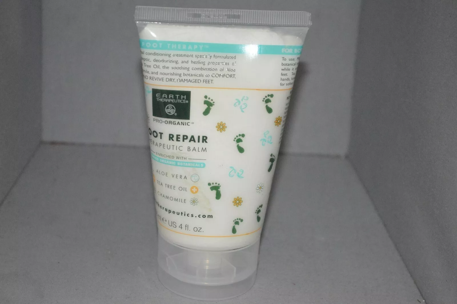 Earth Therapeutics Pro Organic Foot Repair With Organic Botanicals 4Oz New Unbox