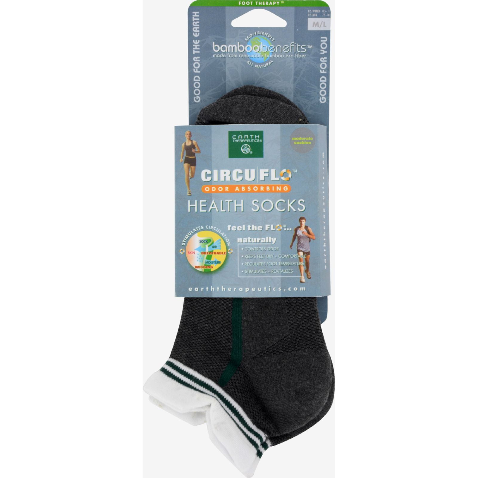 Earth Therapeutics Socks CircuFlo Medium/Large 1 Pair