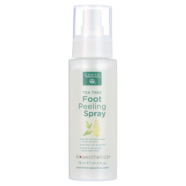Earth Therapeutics Tea Tree Oil Foot Peeling Spray 4 fl oz Gently