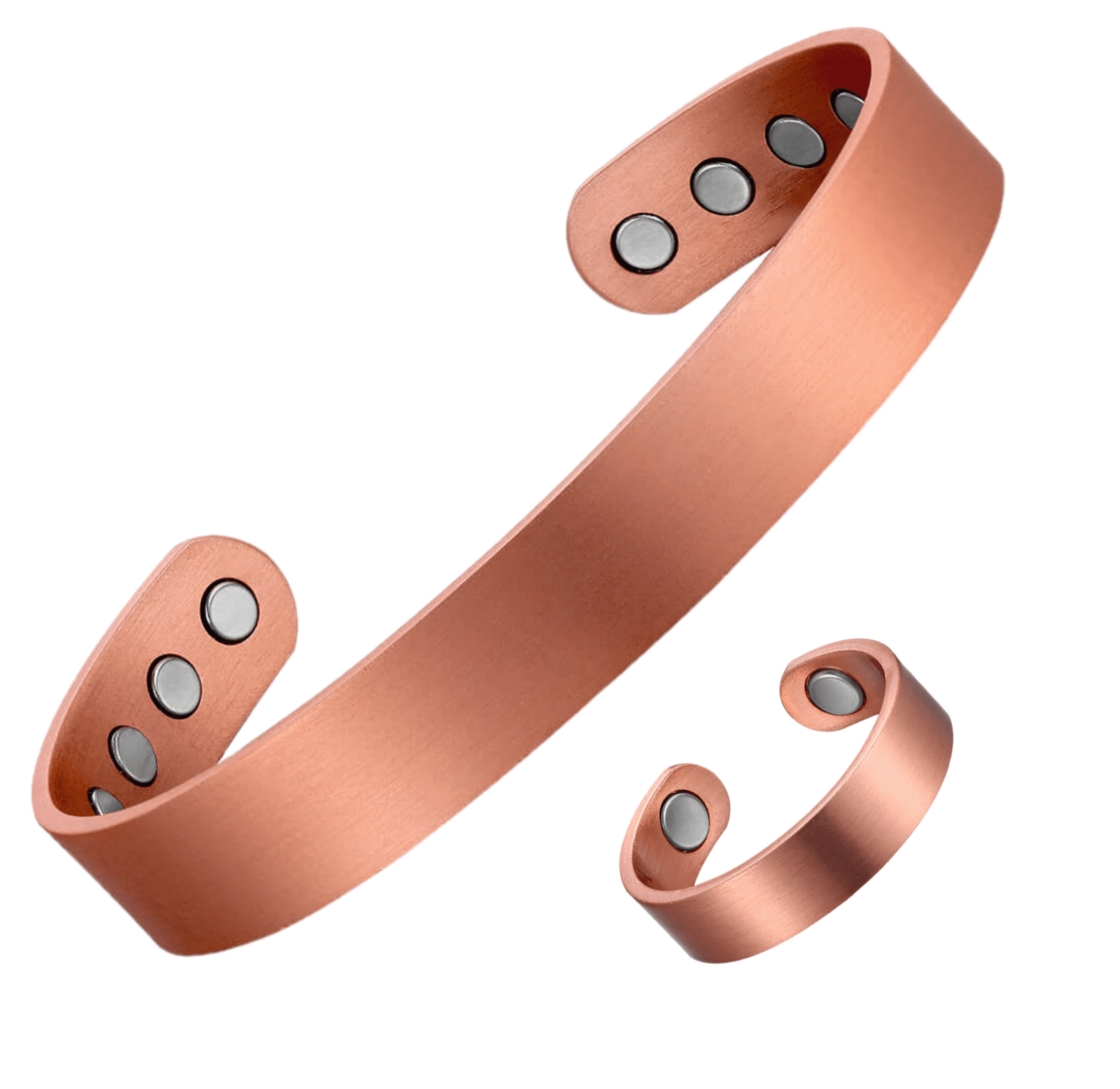 Earth Therapy Original Pure Copper Magnetic RING and GOLF Cuff - Technical View