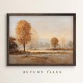 Rustic Fall Thumbnail Earth Tone Autumn Countryside Field Wall Art Print, Moody Rustic Fall ...