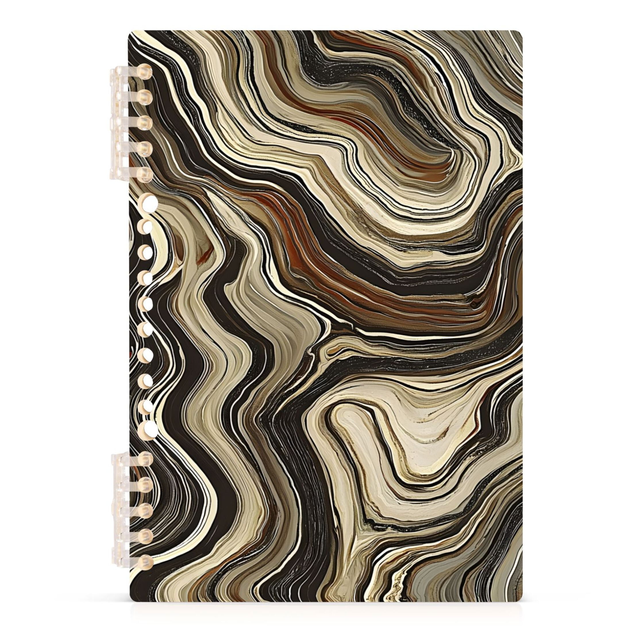 Note Book Marble Earth Toned Marble Notebooks 1-subject Journal 60 Sheets A5 College ...
