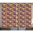 thumbnail image 1 of Ambesonne Earth Tones Curtains 2 Panel Set, Funky Boho, 108" x 90", Multicolor, 1 of 3