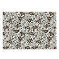 thumbnail image 1 of Earth Tones Cutting Board, Brown Silhouette Petals and Leafage with Spiral Stems Gardening Plants, Decorative Tempered Glass Cutting and Serving Board, Large Size, Dark Brown White, by Ambesonne, 1 of 1