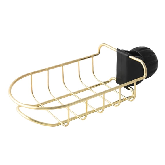 Earth Tones Pearlescent Bracket Sponge Organizer Adjustable Holder over The Faucet