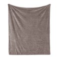 thumbnail image 1 of Earth Tones Soft Flannel Fleece Throw Blanket, Wavy Zig Zag Chevron Geometric Mosaic Style Lines Modern Illustration, Cozy Plush for Indoor and Outdoor Use, 70" x 90", Taupe and White, by Ambesonne, 1 of 5