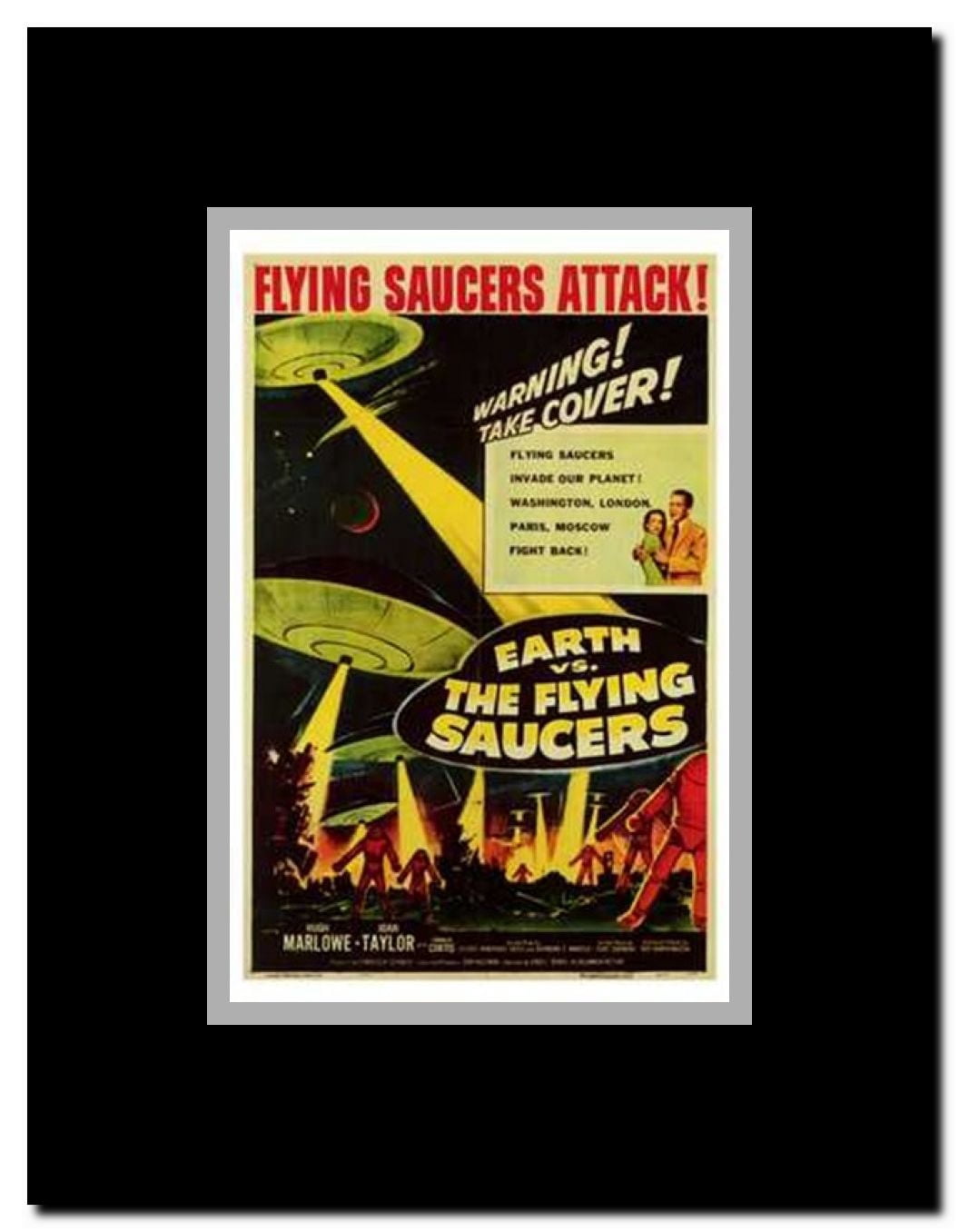 Earth Vs the Flying Saucers Framed Movie Poster