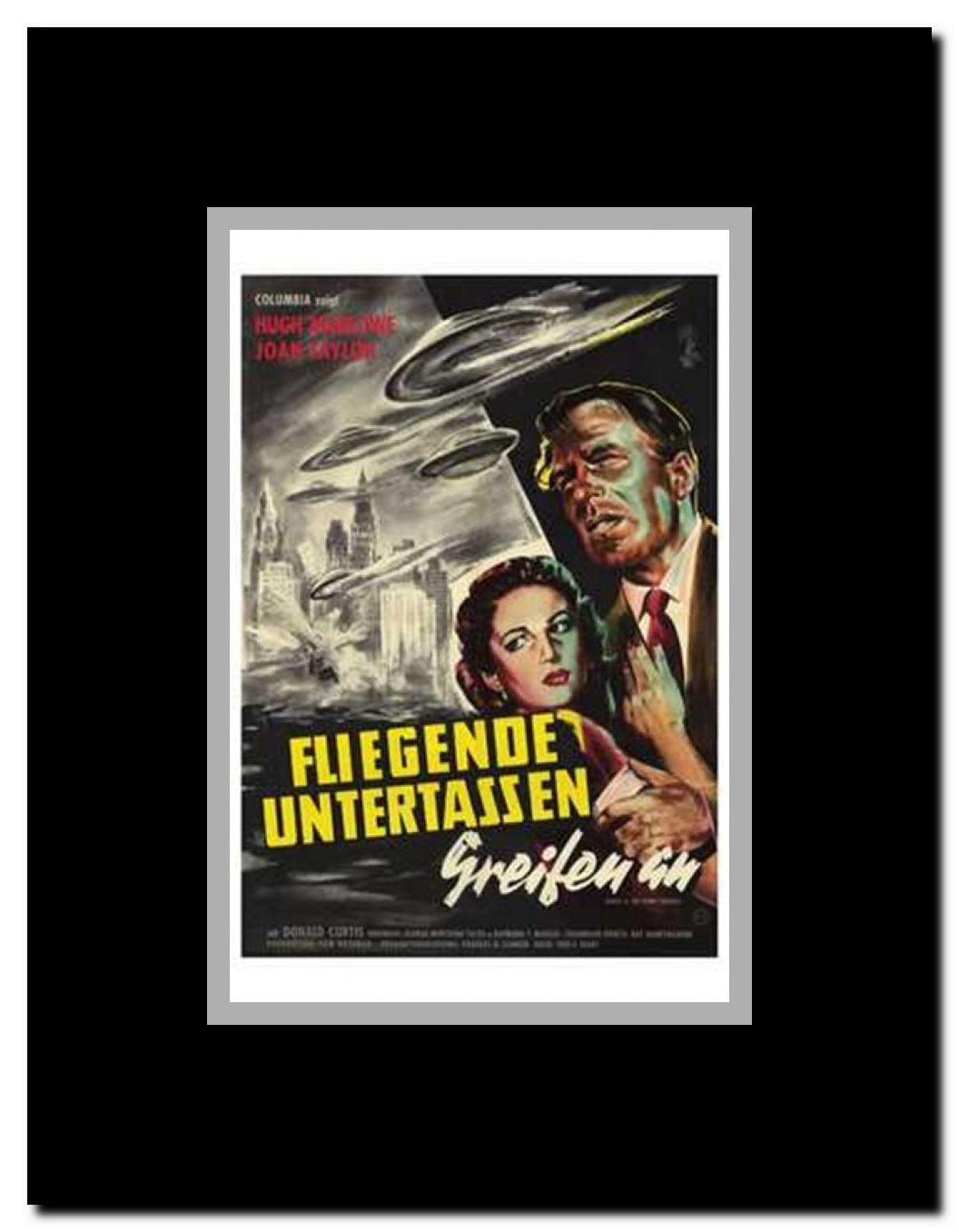Earth Vs the Flying Saucers Framed Movie Poster